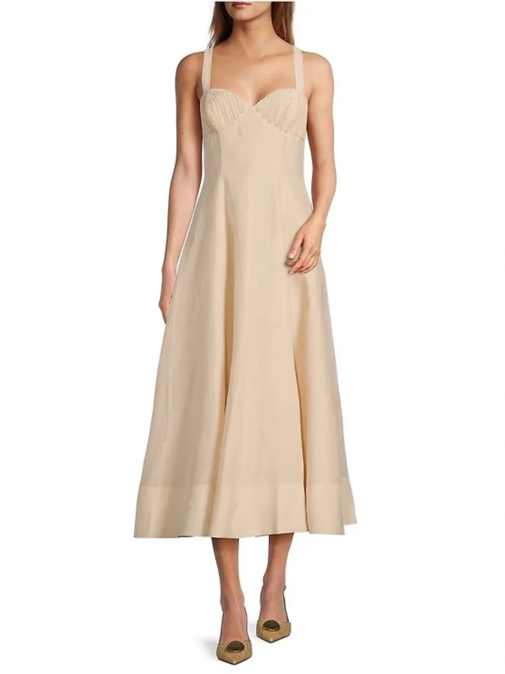 Antonio Melani x Style by Simkins Page Soutache Linen Blend Maxi Dress - Picture 1 of 7